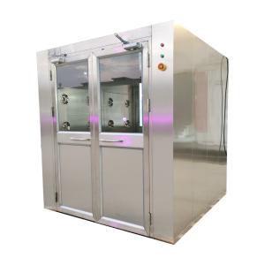 China Auto Sliding Door Cargo Air Shower | 1950x2000x2180mm | Powder-Coated 201 Stainless Steel factory