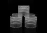 Translucent Plastic Flip Top Dispensing Caps Fully Tighten Non Leak