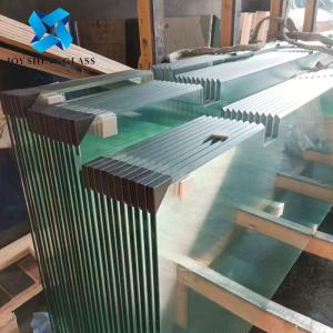 China Customized 10mm Clear Frameless Tempered Glass Door For Store factory