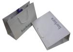 Coloured Paper Carrier Bag BarBara Logo Silk Screen Ribbon handle Foiled Logo