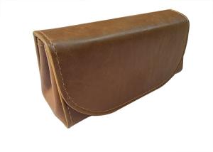 China High-end Leather Portable Sunglasses Case / Spectacle Pouch factory