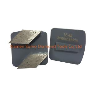 China Rhombus Segments Concrete Grinding Tools Soft / Medium / Hard Bond factory