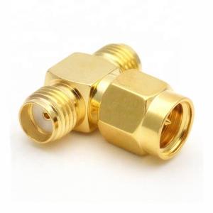 China T Type Cell Phone Booster Cable Adapters SMA Male To Dual Female factory