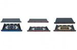19 inch size Fixed type Rack-mount ODF Fiber Optic Patch Panel in black color