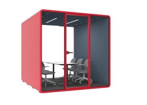 China Silent Cabin Install Additional Equipment For Exhibition Soundproof Showing Room Colorful Customized Booth factory