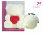 Wholesale High Quality Preserved Flower Rose Teddy Bear PE for Valentines Day
