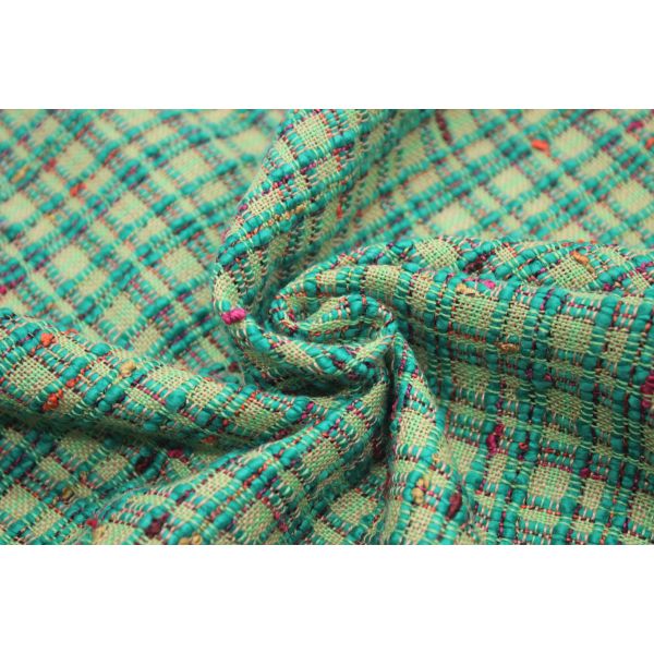 Stock Luxury New Design 100 Polyester Yarn Dyed Tweed Fabric for Plus Size Women's Dresses Coat Men's Clothing Pants