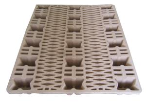 China Eco - Friendly Waste Paper Pulp Pallet Molded Single Faced Style factory