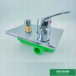 Four Ways Square Panel PPR Mixer Shower Valve For Sanitary Ware