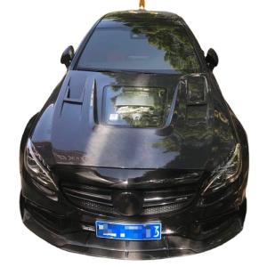 China Carbon Fiber Cover for Benz C63 Coupe Carbon Fiber Material C63 Carbon Fiber Hood Hood Engine Hood factory