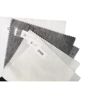 China Polyester Fusible Fabric Interlining for Bags Gaoxin Satin Double/Single Dot factory