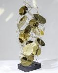 Sweet Design Modern Luxury Stainless Steel Rose Gold Floor Sculpture For Decor
