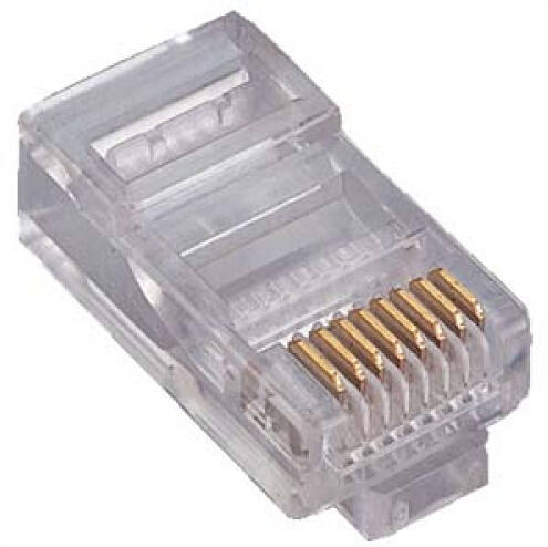 1.5AMP 10 Pin RJ45 RJ48 UTP Optical Patch Cord 50u Gold Plated
