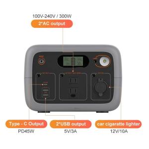 China Mini 300W Lithium Camping Battery Pack 220V Lifepo4 Lithium Battery factory