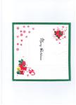 Disposable Christmas Paper Serviettes , SGS 1.27*3.4m Kitchen Napkins Paper