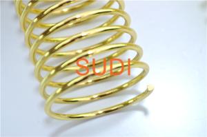 China Electroplated First Class Diameter 0.70mm Metal Spiral Binding Coils factory