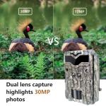 KW6981 2-sensors scouting camera dual-lens 4K game trail hunting camera