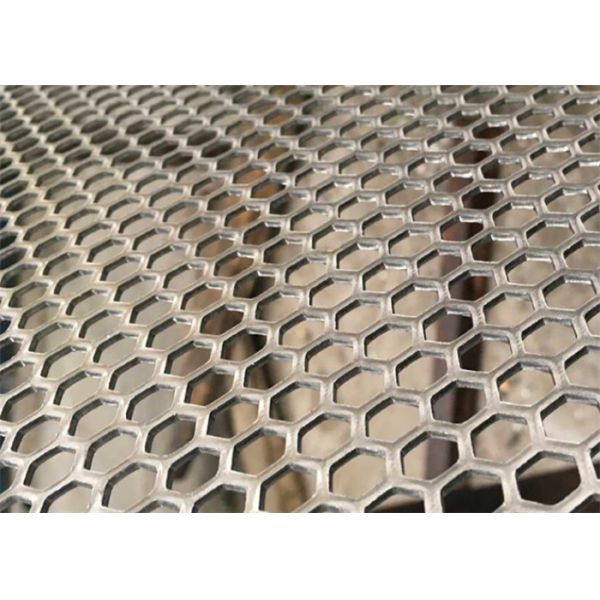 China Punching 1*2m Hexagonal Hole Perforated Wire Mesh factory
