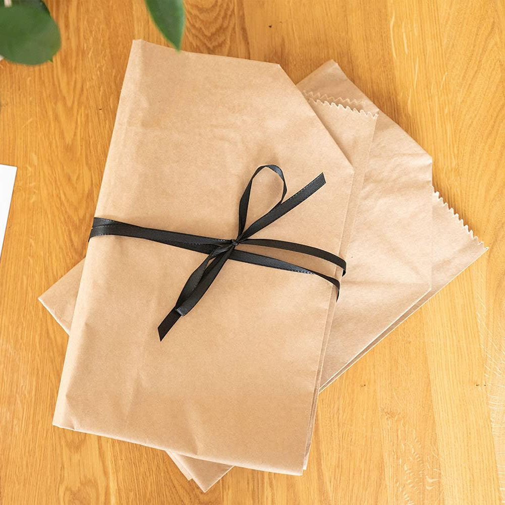Waterproof Biodegradable Brown Kraft Paper Lawn Leaf Trash Yard Waste Rubbish Paper Garbage Bag For Home And Garden