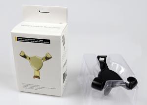 China Black Color Mobile Phone Car Mount Holder Easy Operation 360 Degree With Auto Clip factory