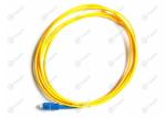 Yellow Color 9/125 SM Simplex SC APC Fiber Optic Pigtail 0.9mm