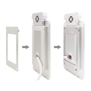 Mask Detecting Facial Recognition Sensor 8 Inch On Wall Surface Security Alarm