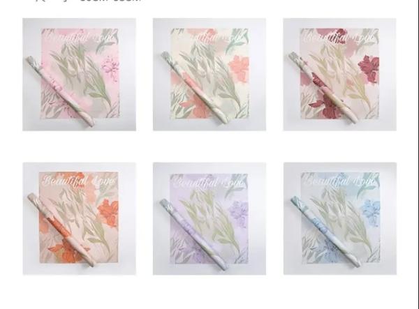 50CMX58CM Printed Wrapping Paper Customizable Packaging for Art Paper Flower