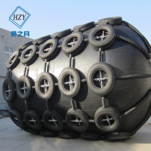 China 4.5x9m Marine Inflatable Fender Black Rubber Boat Bumpers For Ships Shipyards factory
