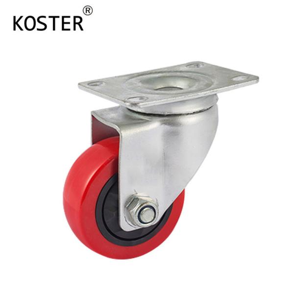 130kg Maximum Load Rotating Wheel Trolley Barrow Wheels Single Bearing Red