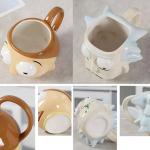 Cartoon Anime Coffee Mug 3D Ceramic Mug Home Office Kettle Convenient Gift