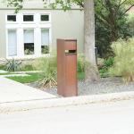 Customized Outdoor Corten Steel Sculpture Metal Letter Box With Polishing Craft