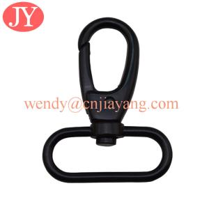 China jiayang zinc alloy one inch matte black color snap hook for handbags factory