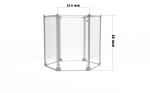 Portable Aluminium Acrylic Pet Playpen For Dog Puppy Rabbit