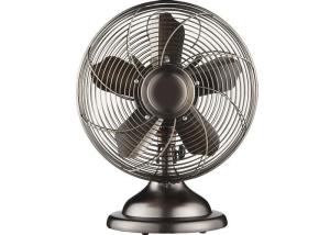 China Strong Wind 30cm Retro Table Fan With Stand Foot Base CE RoHS 30W 120V factory