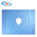 Hospital Disposable SMS Chest Breast Surgical Drape Customizable For Surgeries