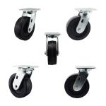 880LBS Capacity Heat Resistant Rotating 6" Drying Rack Trolley Casters