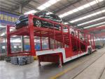 AOTONG 2 double axles 6 units Electric SUV car carrier semi trailer for customer