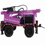 Portable Water Drilling Machine Small Hydraulic Trailer Mounted Water Well