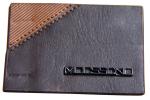 Mixed Colors Embossed logo Grain leather patches for clothes