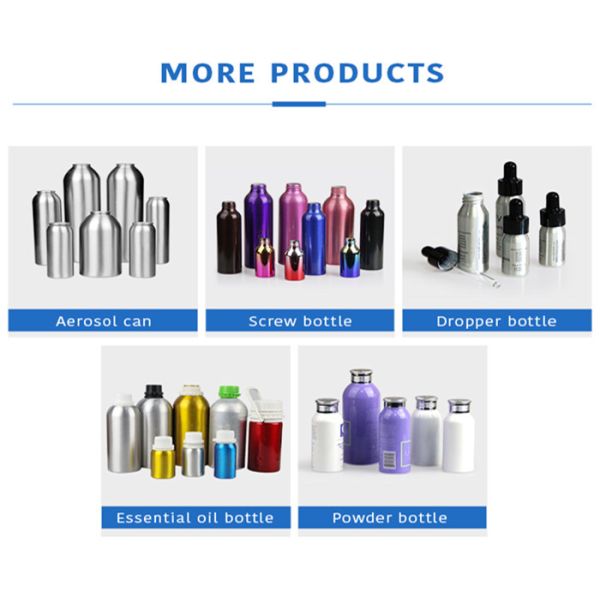 Cosmetic Detergent Aluminium Monobloc Aerosol Cans 15ml-600ml Spray Paint Canister