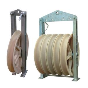 China 660*560*110mm Sheave Diameter Transmission Stringing Blocks For Bundles Conductor on sale
