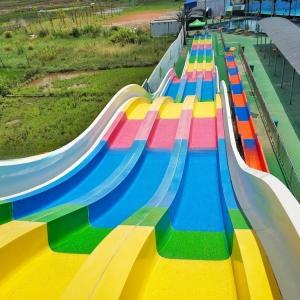 China OEM ODM Swimming Pool Rainbow Water Slide Adult Size Water Slide factory