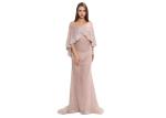 Fashion Sexy Ladies Champagne Middle Eastern Evening Dresses For Slim Girls And