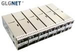 Press Fit Monut Type QSFP28 Cage 2x6 Stacked Outer Light Pipe Supports 100G