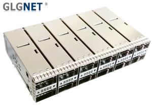 China Press Fit Monut QSFP28 Cage 2x6 Stacked Outer Light Pipe Supports 100G Ethernet factory