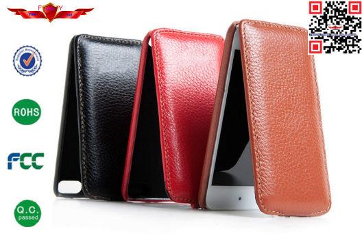 100% Perfect Fit Genuine Leather Flip Cover Case For Ipod Touch 5 High Quality