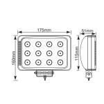 36W Vehicle LED Work Light