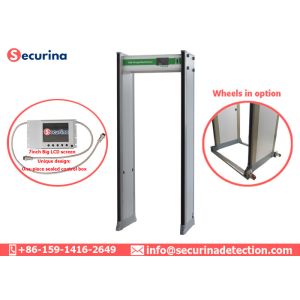 Walk Through Archways Metal Detectors High Speed Passing With Aluminum Head Box