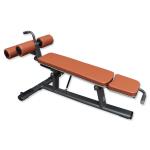 Gray Frame Abdominal Bench Machine With Roller Wheel
