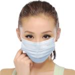 blue color ce certified disposable 3 ply earloop non woven face mask